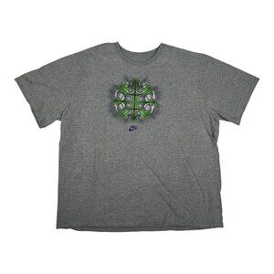 Vintage Nike Basketball T-Shirt Size 2XL Gray Y2K